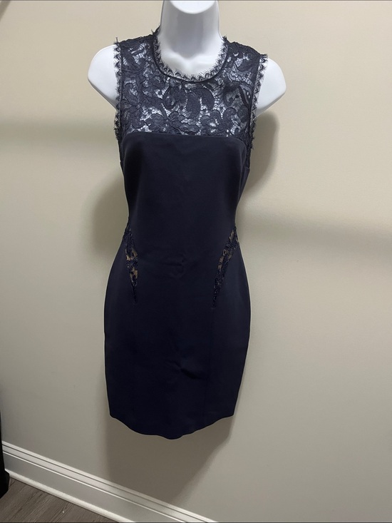 Emilio Pucci Dresses & Skirts - Emilio Pucci Navy Lace Yoke Sleeveless Dress